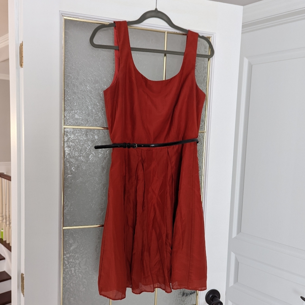 Burnt Orange Le Chateau Dress